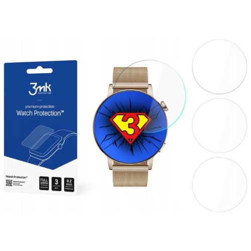 Folia ochronna (3 szt.) 3MK Watch Protection do Huawei Watch GT 3 42mm